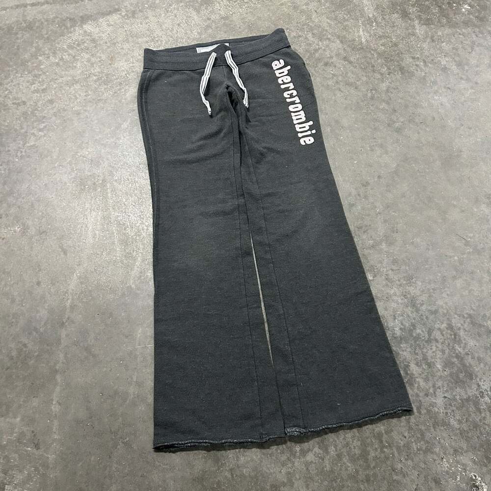 Abercrombie Kids Y2K Flared Sweatpants Dark Gray Medium